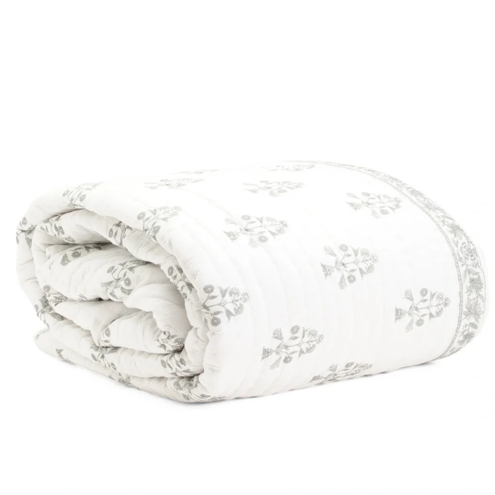 🎉LAST PIECE 🎉RACHEL‎ ZOE Block Print Stitch Quilt